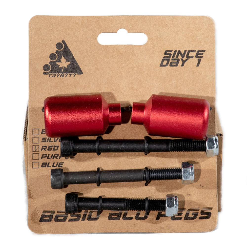 Trynyty Basic ALU Freestyle Scooter Pegs Red