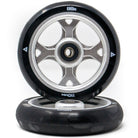 Trynyty Gothic 110mm Freestyle Scooter Wheels Raw Silver