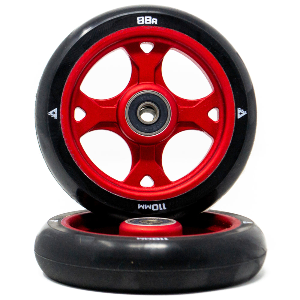 Trynyty Gothic 110mm Freestyle Scooter Wheels Red