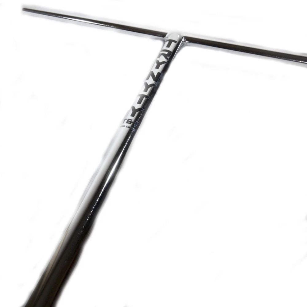 Trynyty T&T Oversized Black Freestyle Scooter Bars Chrome Polished Close Up