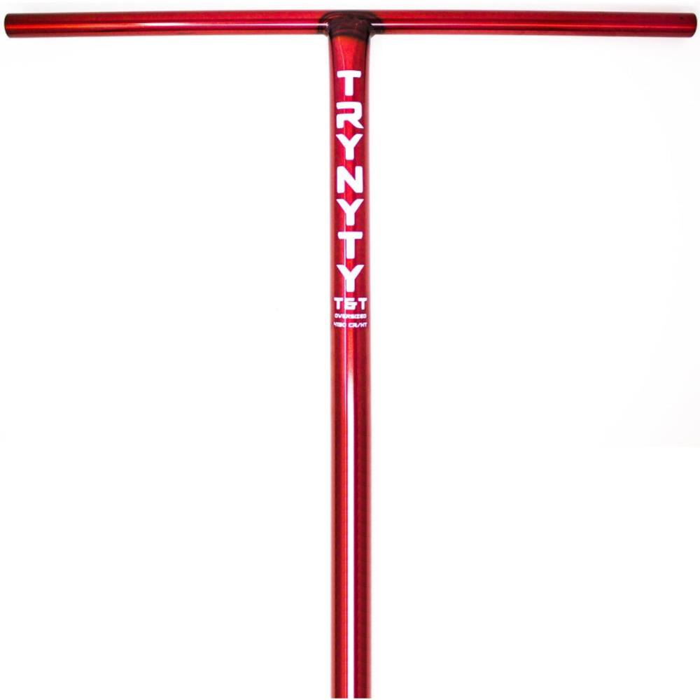 Trynyty T&T Bars Black Freestyle Scooter Bars Trans Red