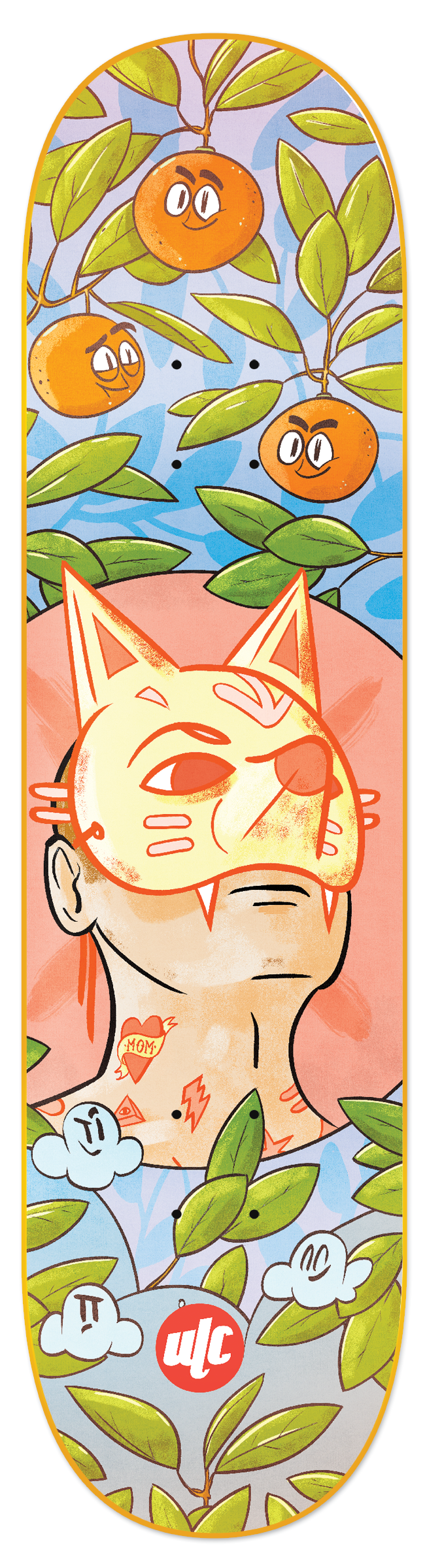 ULC Artist Series Fox 8.25 - Skateboard Deck Full