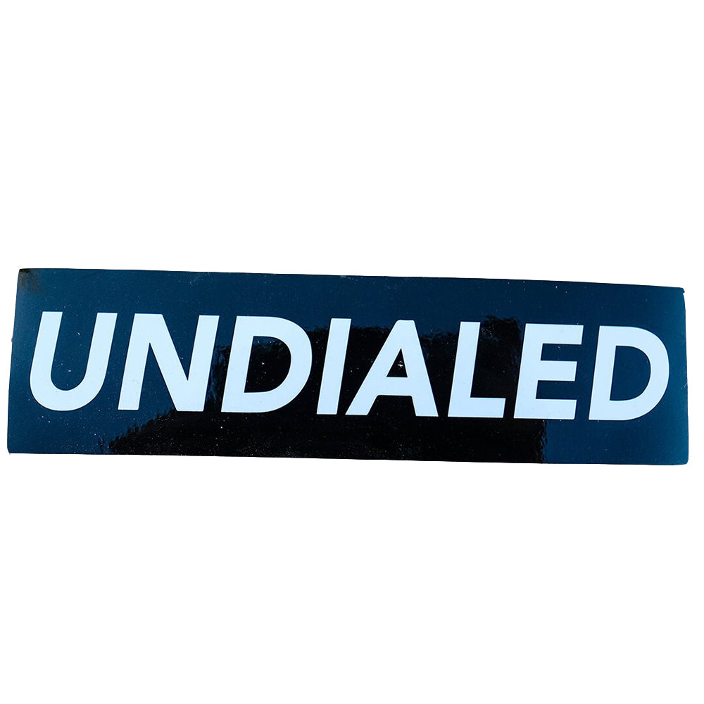 Undialed Black - Sticker