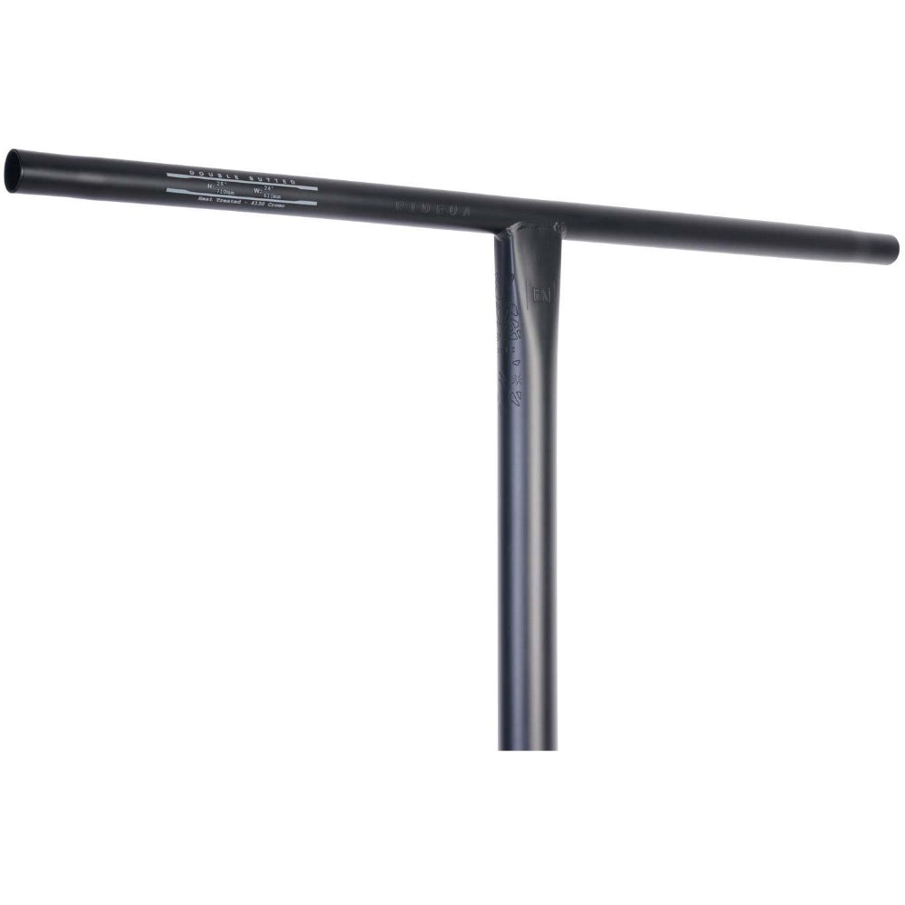 UrbanArtt Civic Double-Buttted Cro-mo T - Scooter Bars Black Angle