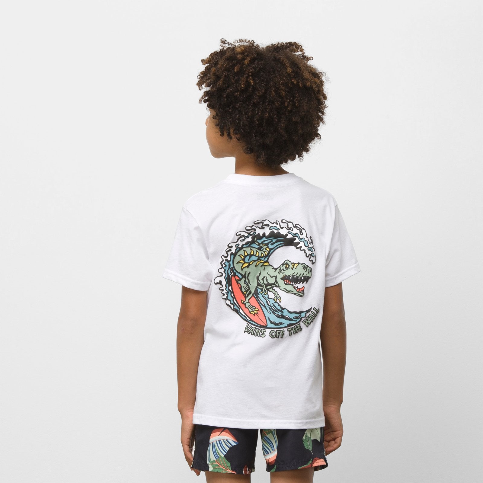 Vans Kids Surf Dino White T-Shirt Back