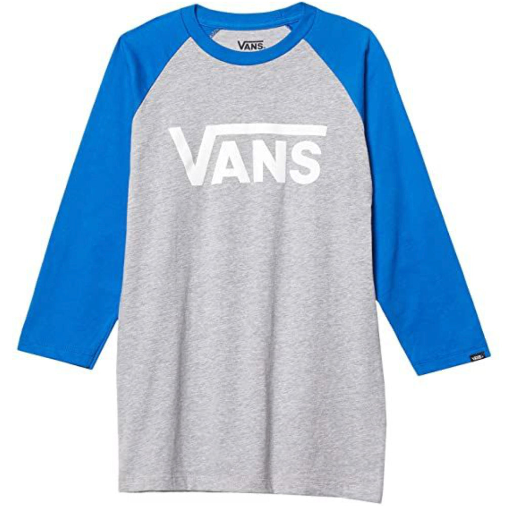 Vans Boys Classic Raglan Athletic Heather Victoria Blue - Shirt