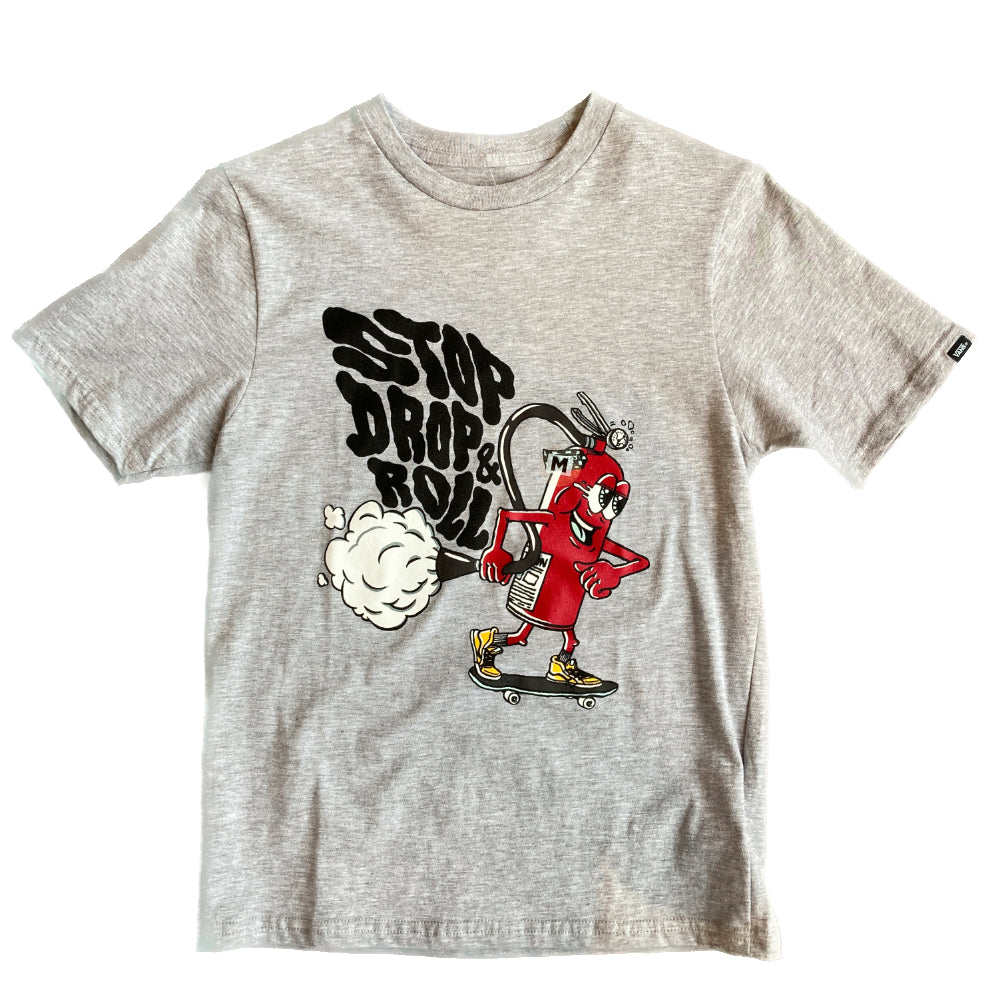 Vans Boys Stop Drop And Roll Athletic Heather - Shirt