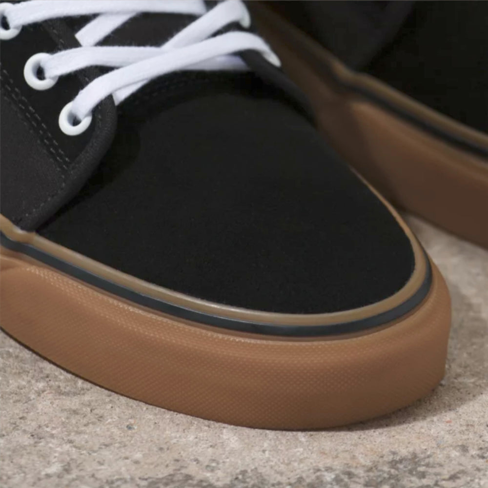 Vans Chukka Low Skate Black / Black / Gum Shoes PopCush Front Toe Cap