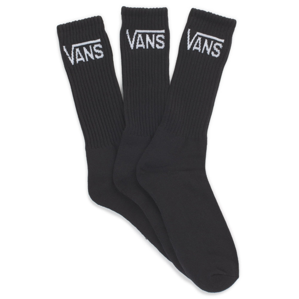 Vans Classic Crew Socks 3 Pack Black