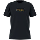 Vans Classic Easy Box T-Shirt Black White / Old Gold LOGO