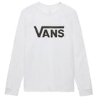 Vans Boys Classic Long Sleeve White Black - Shirt