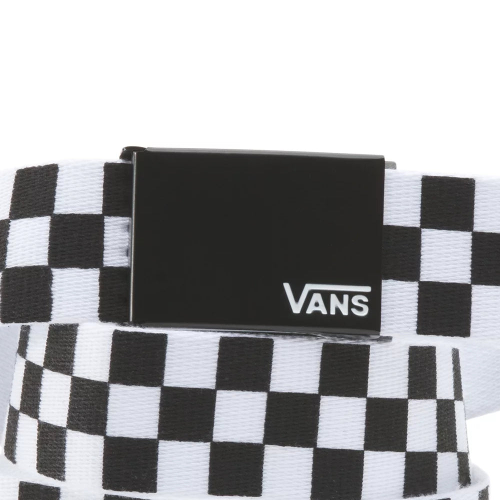 Vans Deppster Web Black / White Checker - Belt Close Up