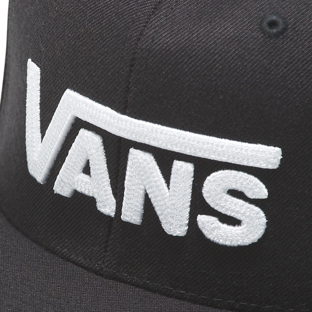 Vans Drop V ll Snapback Black / White Close up