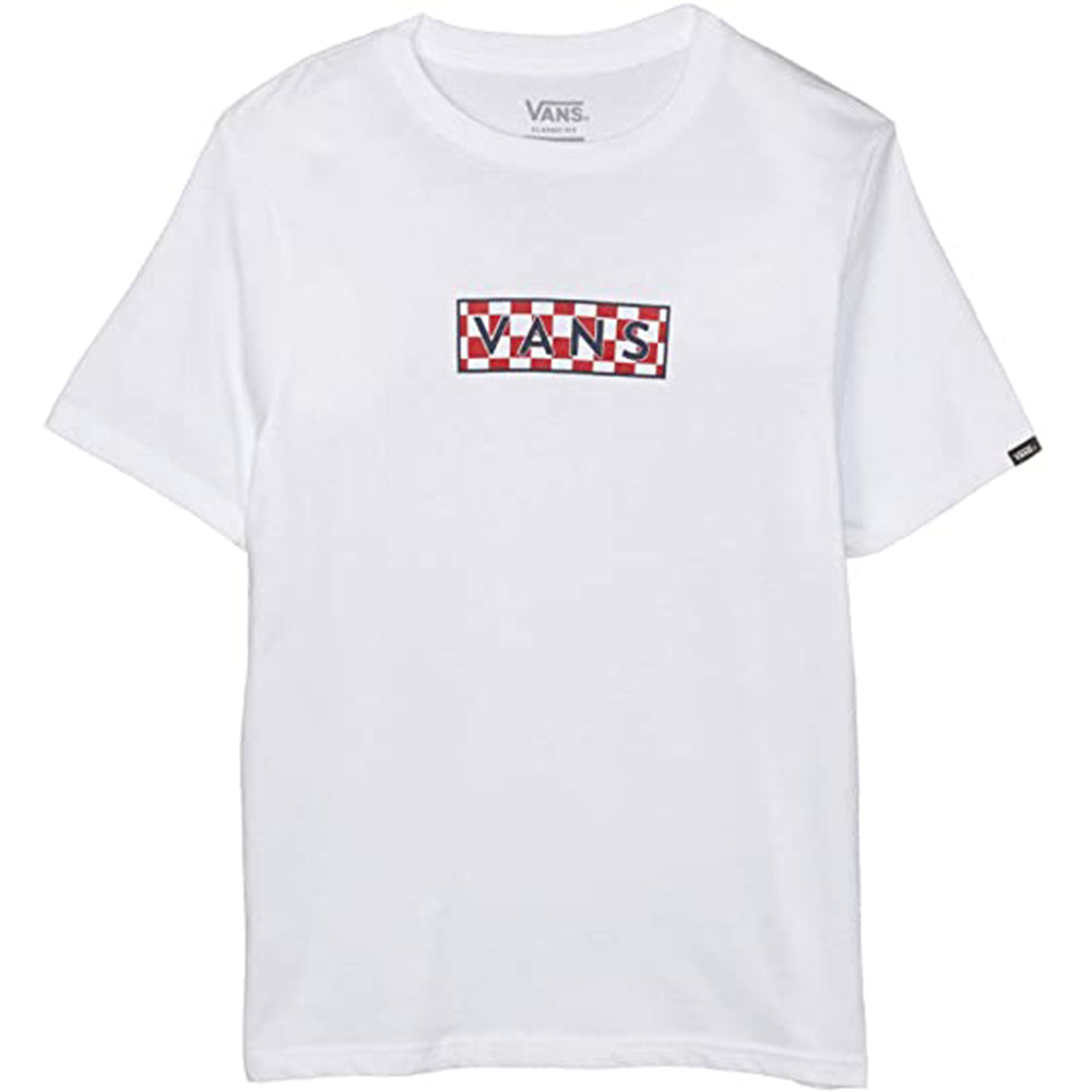 Vans Boys Easy Box Fill White Chili Pepper Checkerboard - Shirt