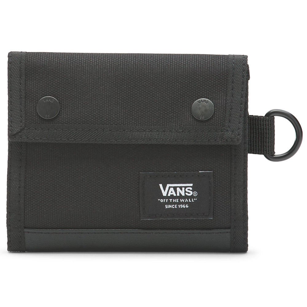 Vans Kent Trifold Black / White Cordura Wallet Front