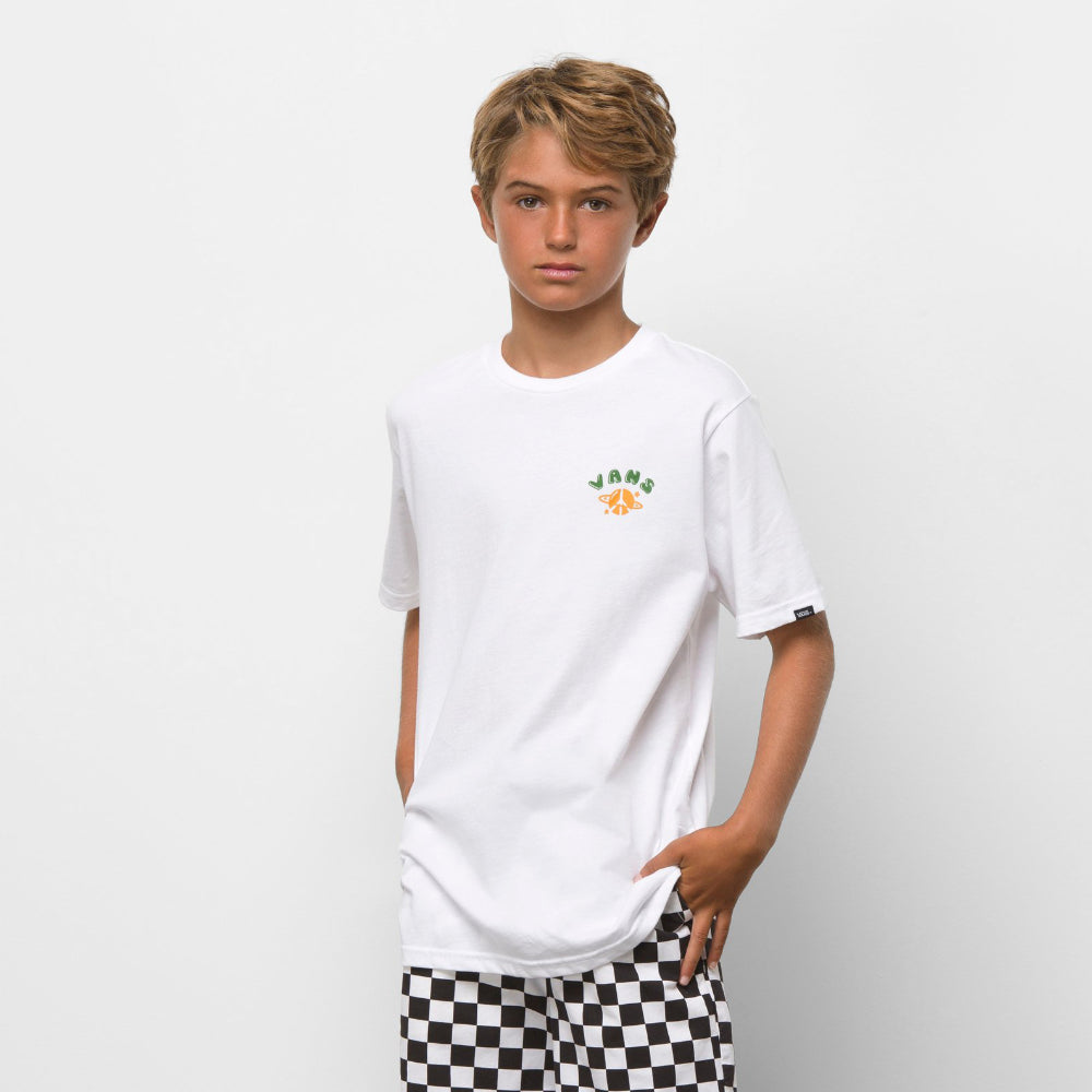 Vans Kids Down To Earth White T-Shirt Front