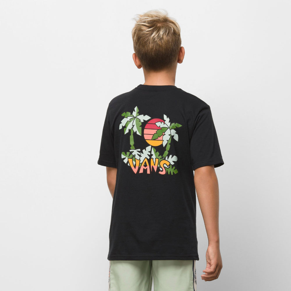 Vans Kids Tiki Palms T-Shirt Back Model