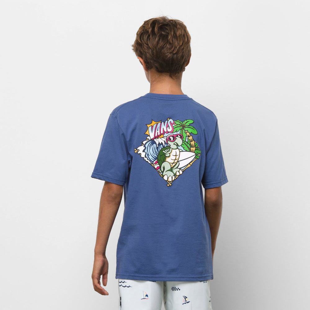 Vans Kids Tubin Tortuga True Navy T-Shirt Back