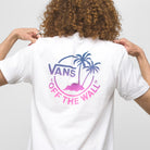 Vans Mini Dual Palm 2 White Pink Glow - Shirt Back Close Up