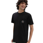 Vans Off The Wall Graphic Pocket Tee Black Peace Sign - Shirt Model