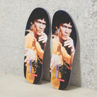 Vans Skate Half Bruce Lee Black Yellow Shoes Pop Cush Insole with Bruce Lee Design