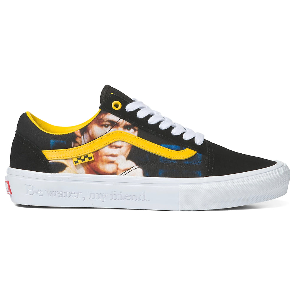 Vans Skate Old Skool Bruce Lee Black Yellow Shoe Be Water, My Friend