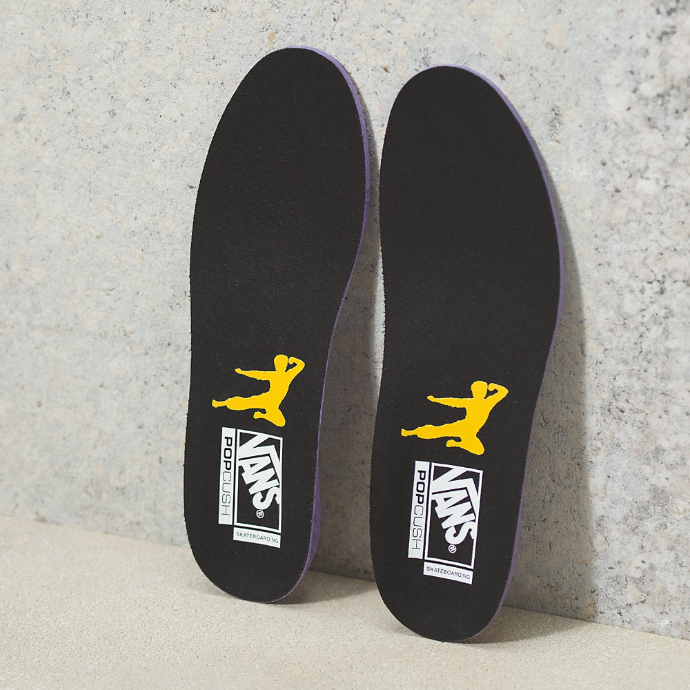 Vans Skate Old Skool Bruce Lee Black Yellow Shoes Pop Cush Insole With Kick Design
