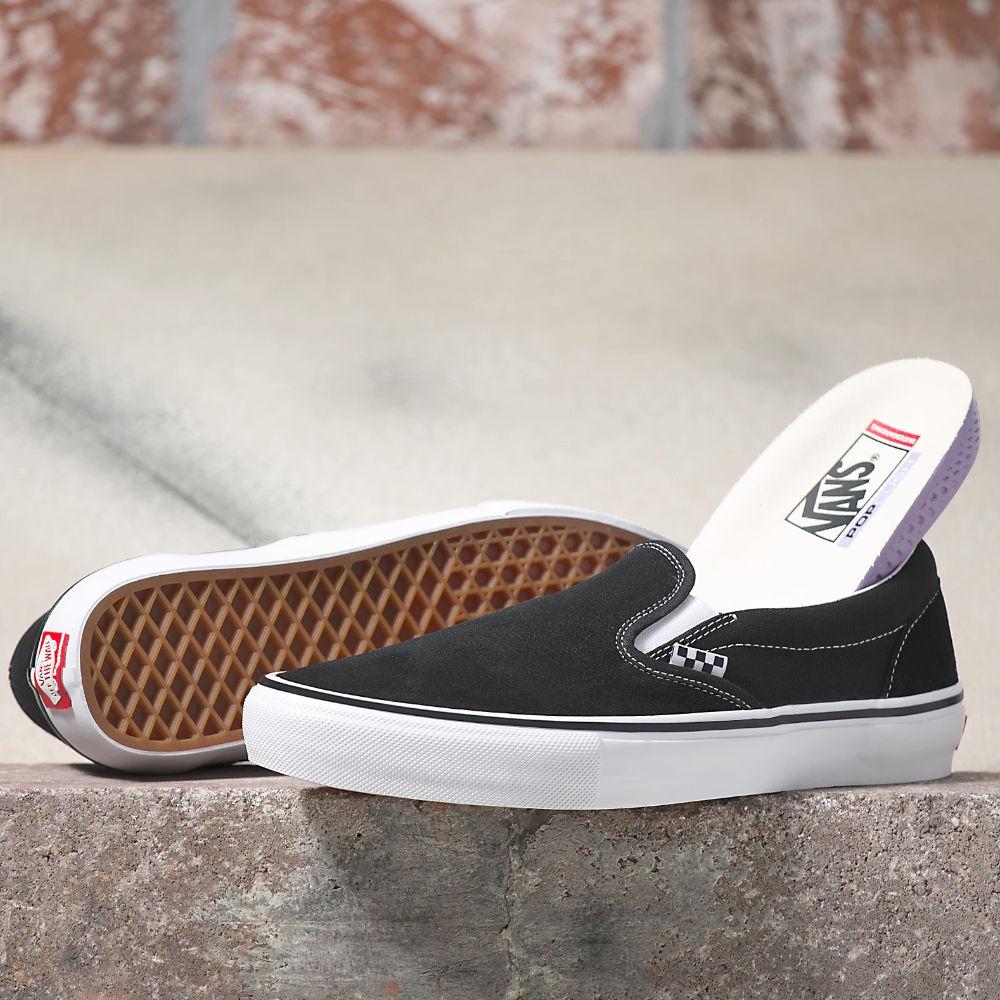 Vans Skate Slip-On Black / White - Shoes