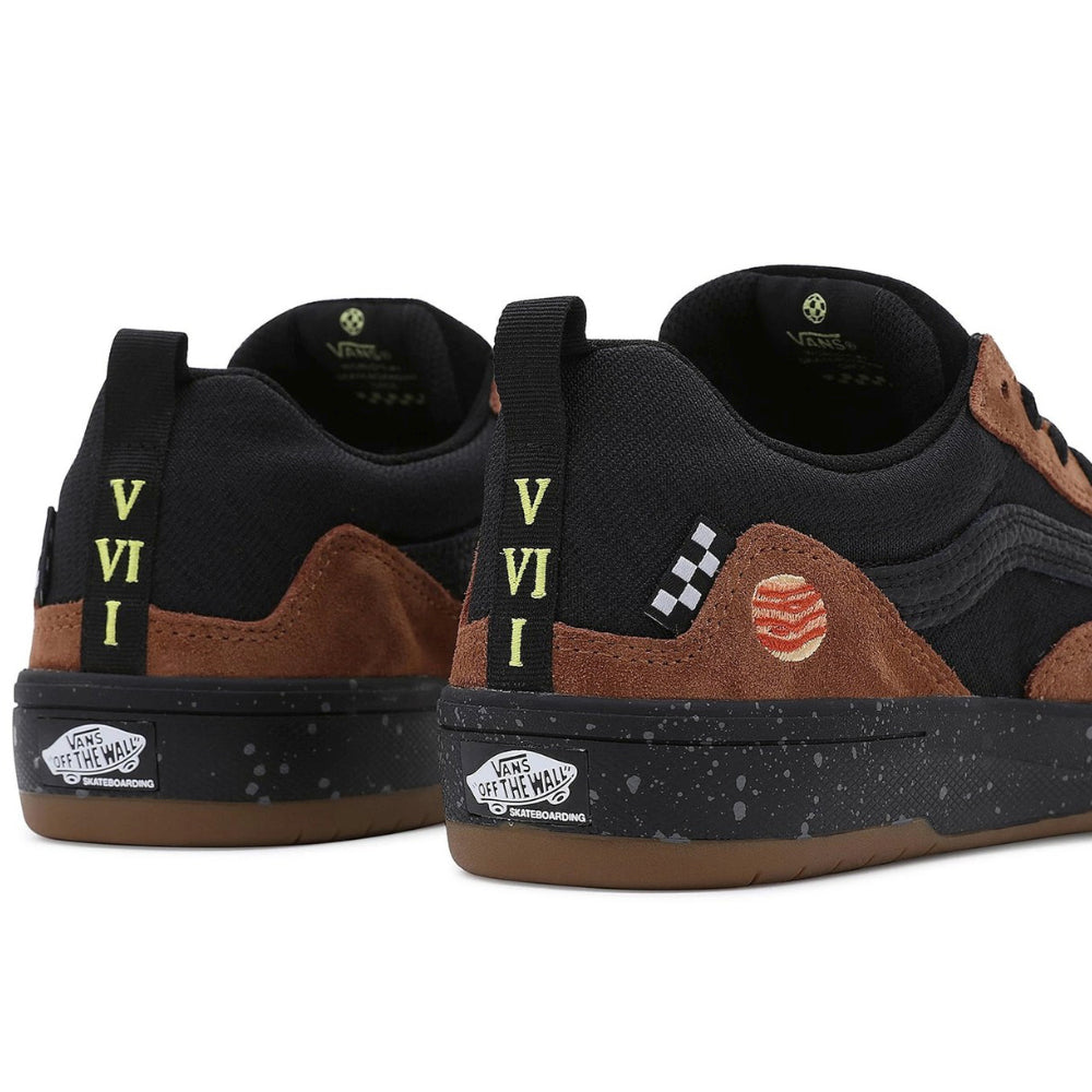 Vans Skate Zahba Zion Wright Brown / Multi - Shoes Back Logos