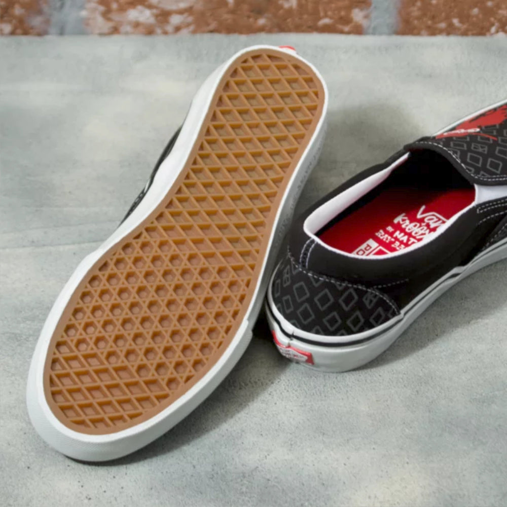 Vans Slip-On Pro Krooked By Natas For Ray Skate Shoes Outsole SickStick