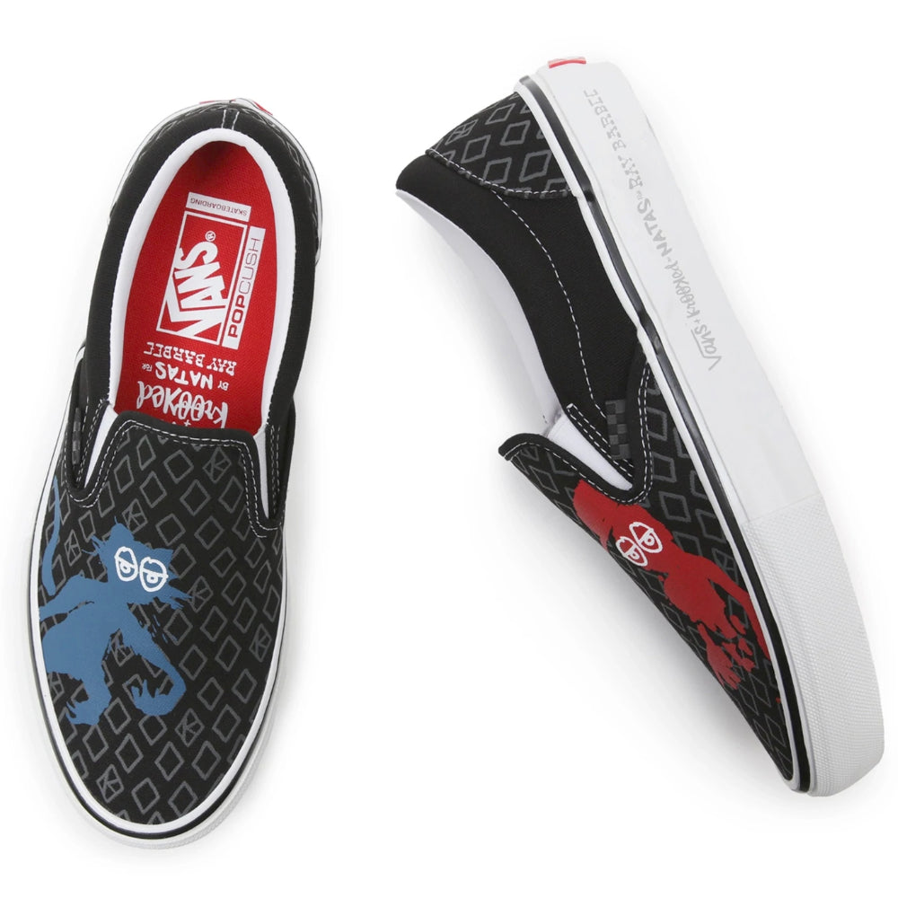 Vans Slip-On Pro Krooked By Natas For Ray Skate Shoes Top Side Designs