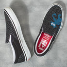 Vans Slip-On Pro Krooked By Natas For Ray Skate Shoes Top Side Lifestyle