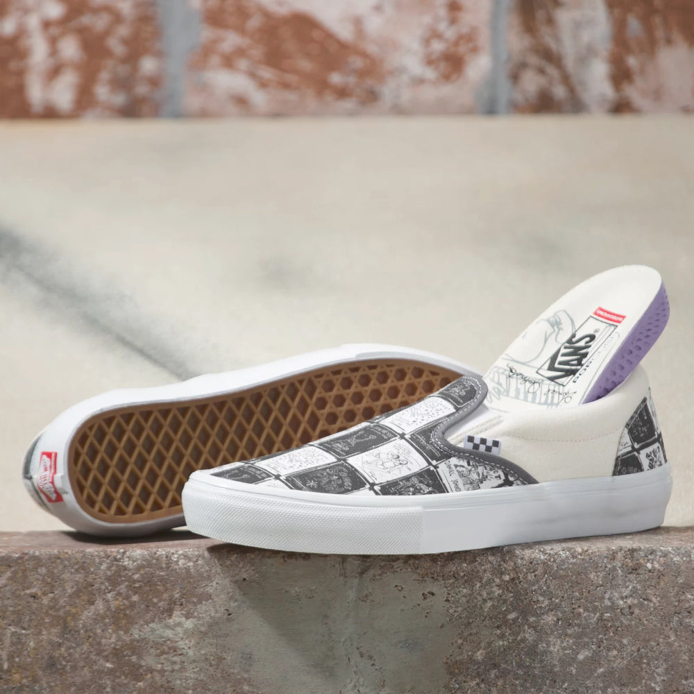 Vans Slip-On Skate Daniel Johnson Edition - Shoes Limited Collection Popcush Insole