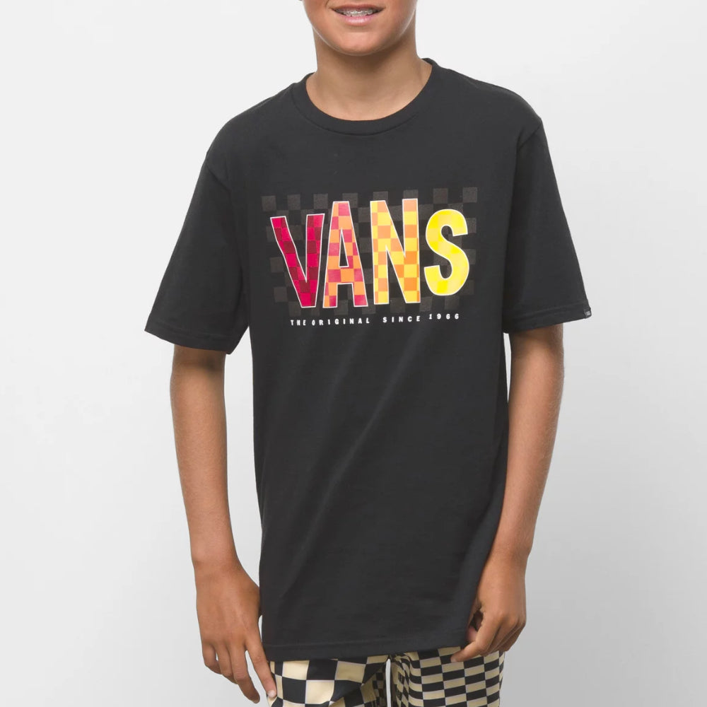 Vans Youth Checks Black T-Shirt – Versus Pro Shop