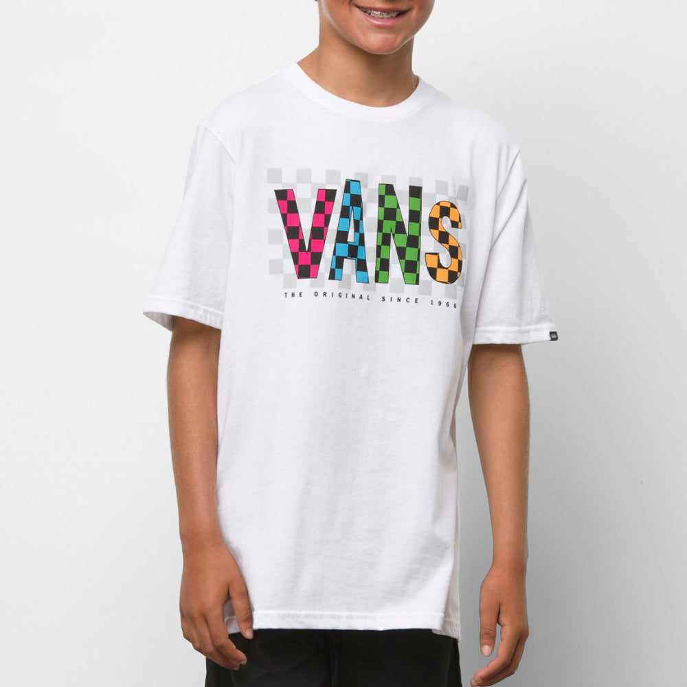 Vans Youth Checks White T-Shirt
