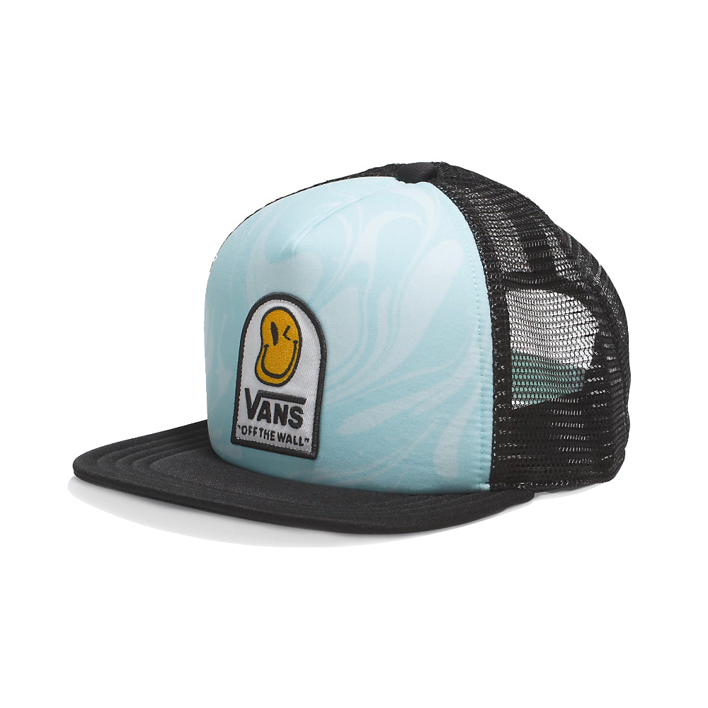Vans Youth Marble Blue Glow Trucker Hat Front