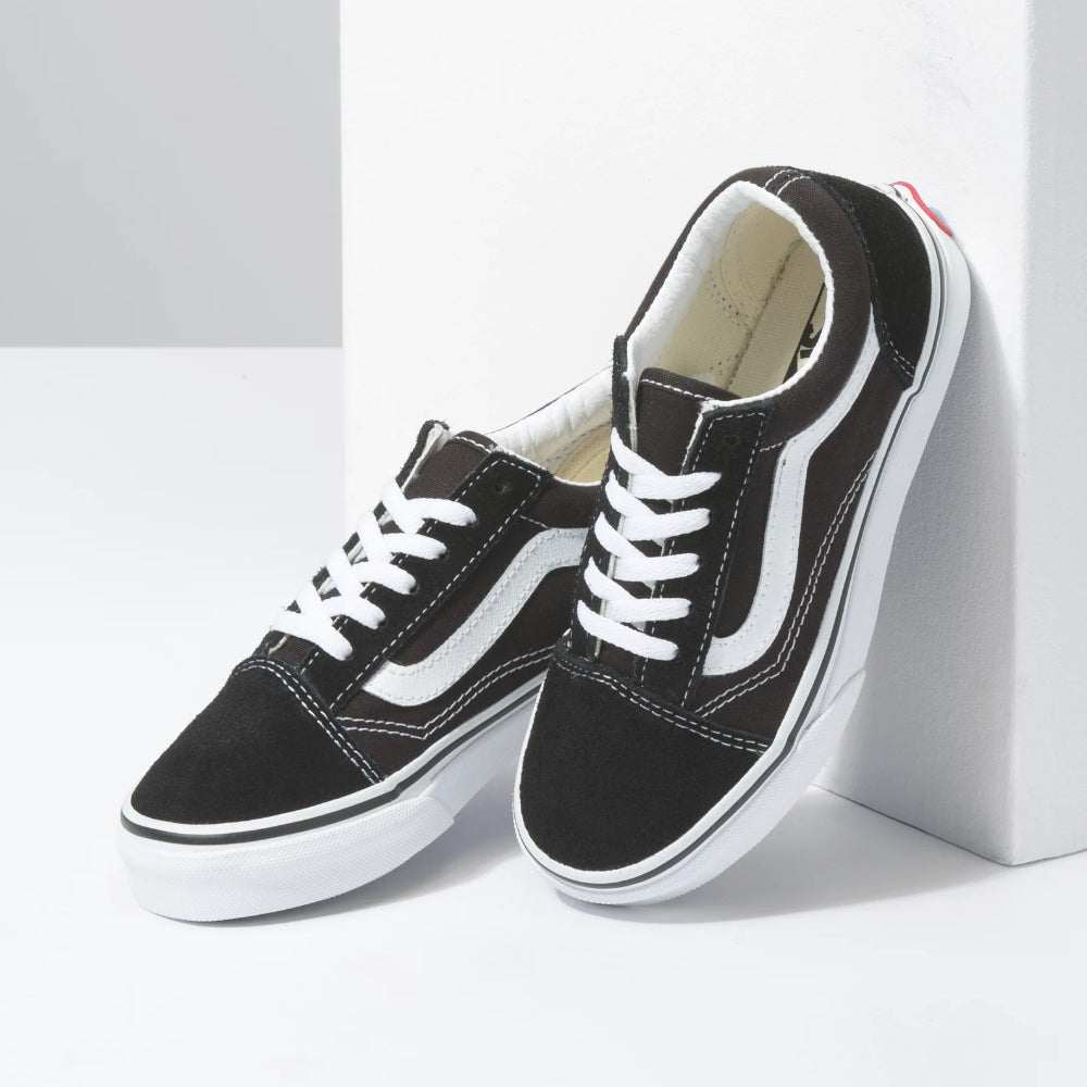 Vans Youth Old Skool Black True White - Shoes On The Wall