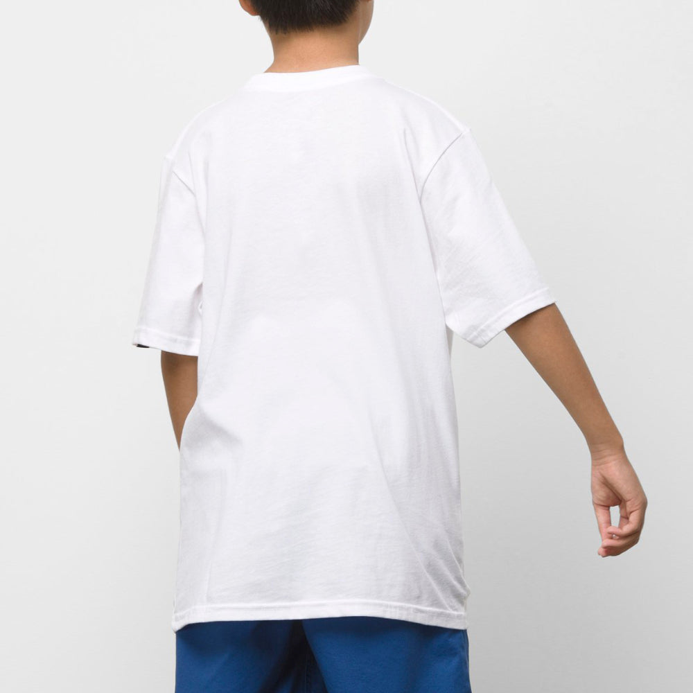 Vans Youth Shark Fin White T-Shirt Back