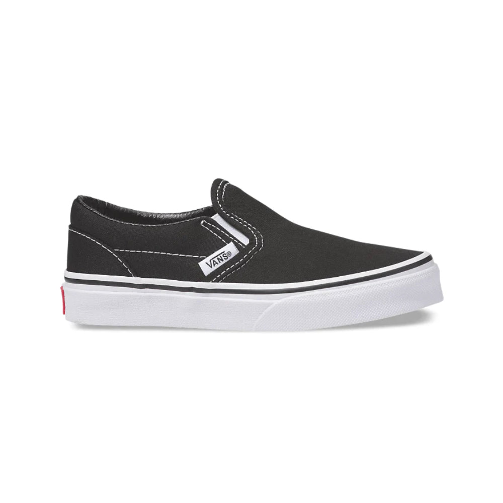 Vans Youth Slip-On Black/White - Shoes Side