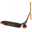 Versatyl Bloody Mary V2 - Scooter Complete Bottom ViewVersatyl Bloody Mary V2 Lightest Park Scooter Complete Black Orange Bottom Deck Design