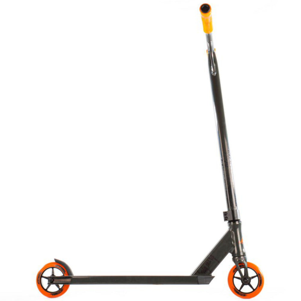 Versatyl Bloody Mary V2 Lightest Park Scooter Complete Black Orange Side Spoked Wheels