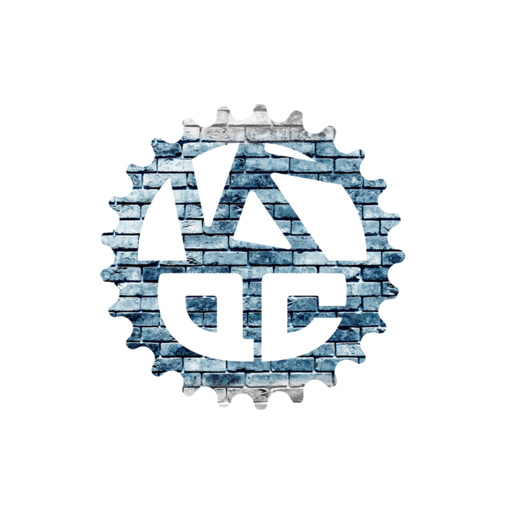 Versus X QC Blue Brick Logo Sticker