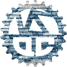 Versus X QC Blue Brick Logo Sticker Zoom