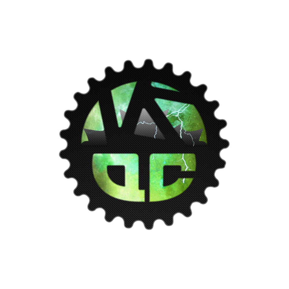 Versus X QC Green Storm Logo Sticker