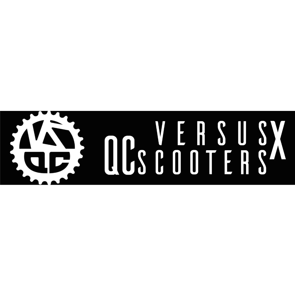 Versus X QC Long Logo Black White Sticker
