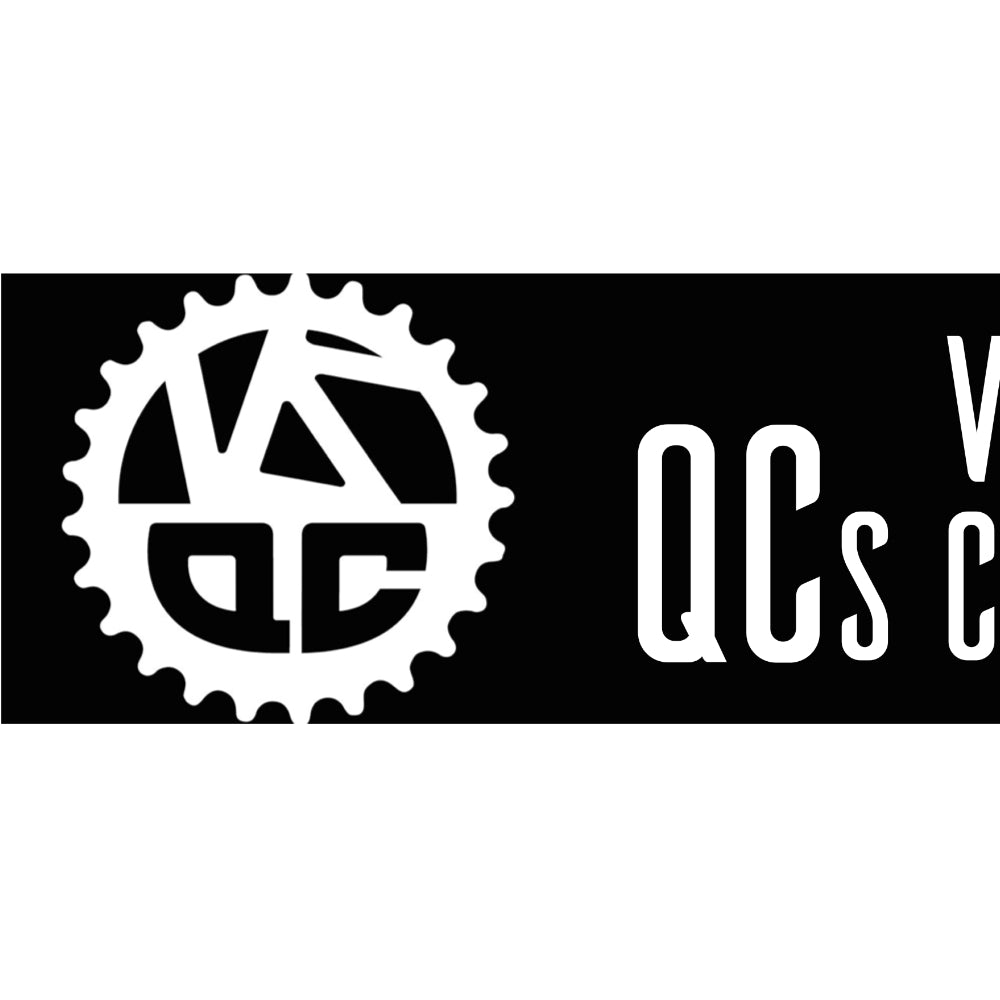 Versus X QC Long Logo Black White Sticker Zoom 1