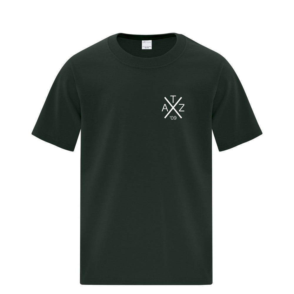 TAZ Chandail À Manches Courtes Logo X Vert AvantTAZ X-Logo T-Shirt Forest Green Front
