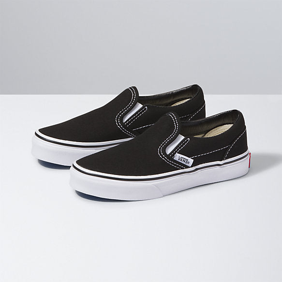 Vans Youth Slip-On Black/White - Shoes