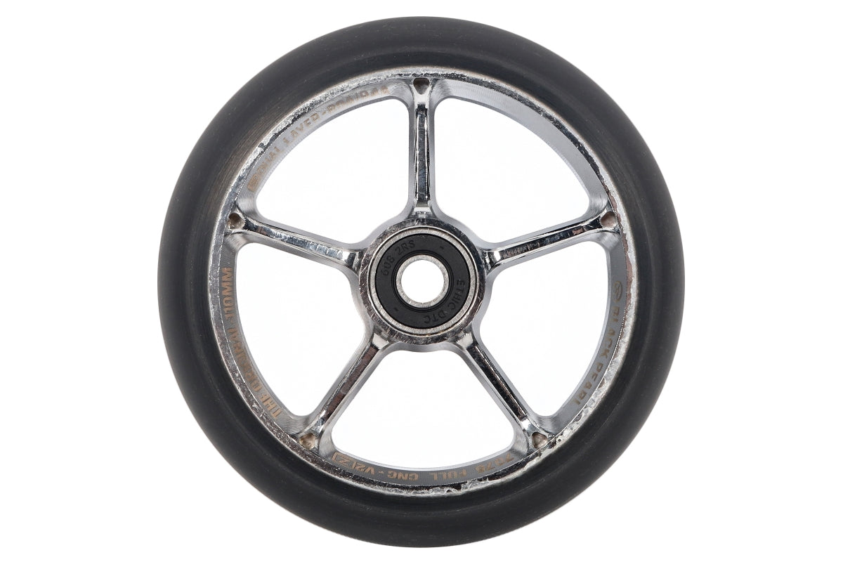 Black Pearl Original V2 Double Layer 110mm (PAIR) - Scooter Wheels Chrome