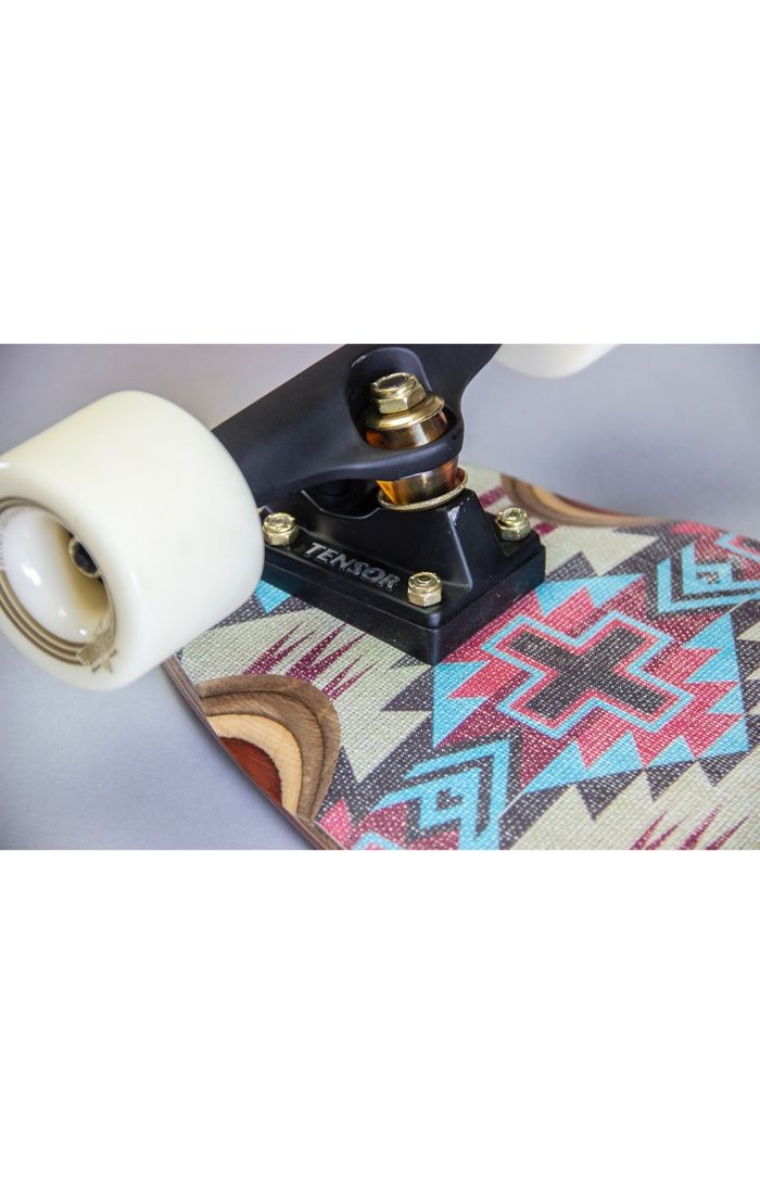 Dusters Cruisin Nomad Multi 37" - Longboard Complete Wheels Close Up 